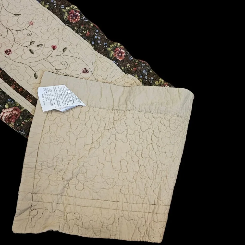 JcPenney Home Rachel Heirloom 3 Pc Window Treatment Set Panels 42 X‎ 63 In Beige